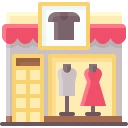 Icon of a clothing store featuring a mannequin, representing fashion retail and SEO services in the industry.